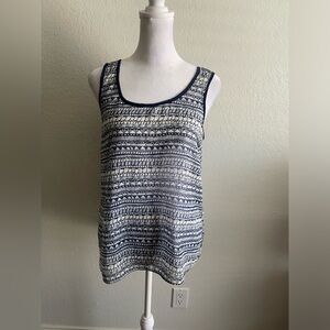 by & by Blue Sleeveless Boxy Tank Top